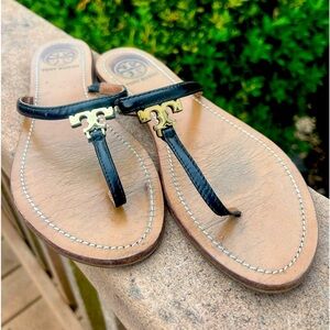 Tory Burch Saffiano Leather Authentic Sandals 8